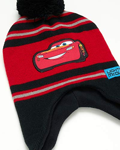 Image of Disney Pixar Cars Lightning McQueen Kids Beanie Hat and 2-Pack