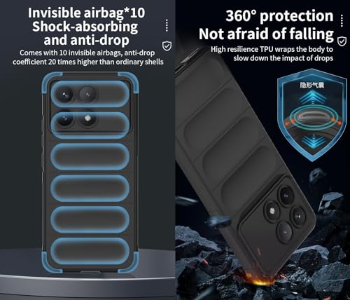 WOKEZ Telefonfodral för Xiaomi Poco X6 Pro - Ljusblå TPU Skydd