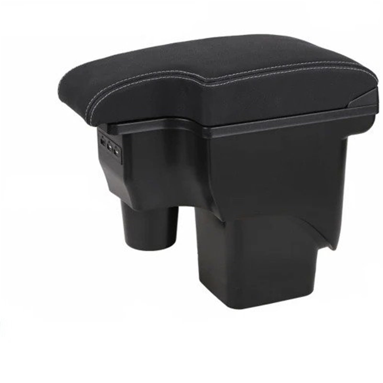AWGNTQQ Car Armrests For Focus 2 Mk2 2004-2016 Armrest Central Store Content Storage Box(Black white line)