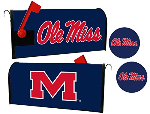 R And R Imports Mississippi Rebels "Ole Miss" Magnetic Mailbox Cover & Sticker Set #TOP28