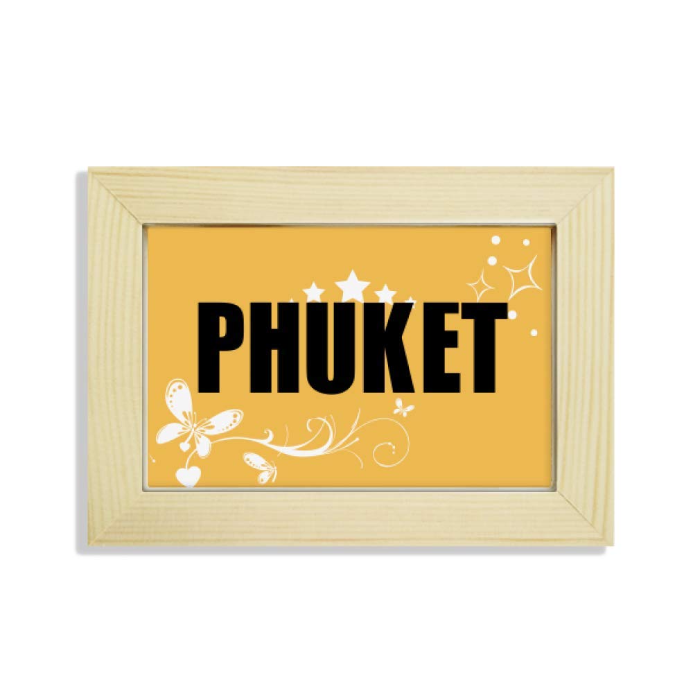 Pintura de Phuket con Marco de Madera para Decorar Escritorios Modernos
