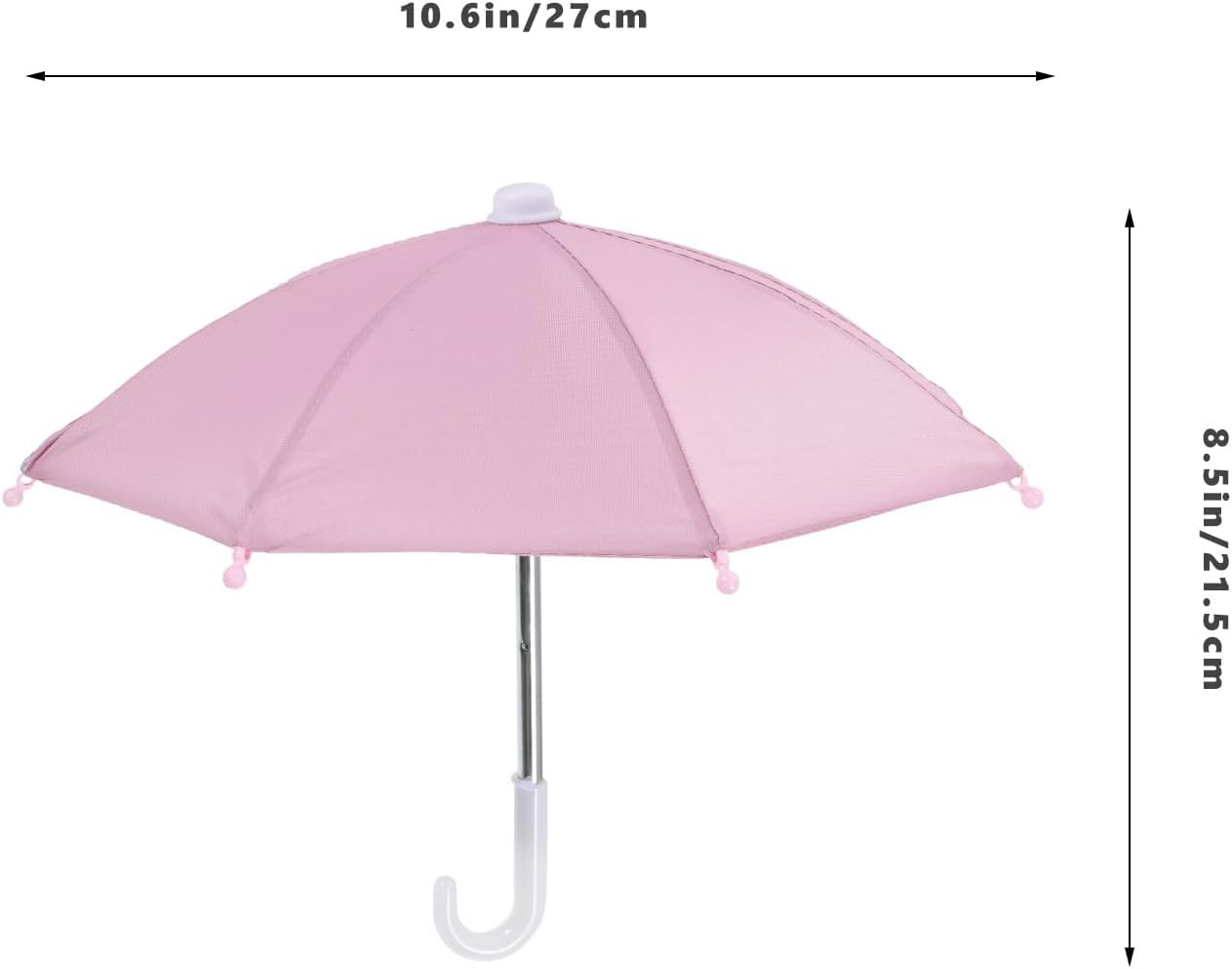 4Pcs Miniature Umbrellas Adjustable Mini Colorful Sunny Rainy Umbrella for 10 Inch People Decoration