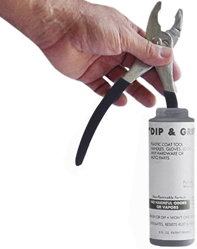 Dip and Grip Rubberized Plastic Coating Black Coating