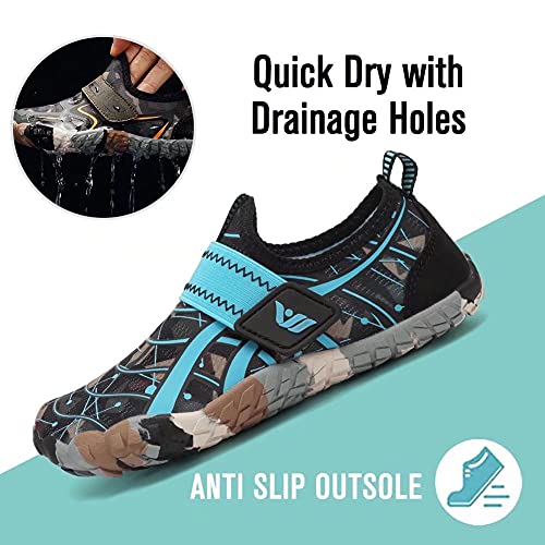 CIOR Water Shoes for Kids, Boy & Girls Water Shoes Outdoor Sports Aqua Athletic Sneakers Lightweight Sport Shoes-U220SSX01-blue-294