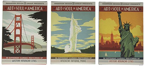 Deluxe 3-box Art & Soul of America Postcard Set