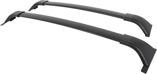 Miniatura 9 de CCIYU Barras de techo de automóvil, 2 barras, compatibles con Toyota para Venza 2021-2023, barras transversales de equipaje negras, barras