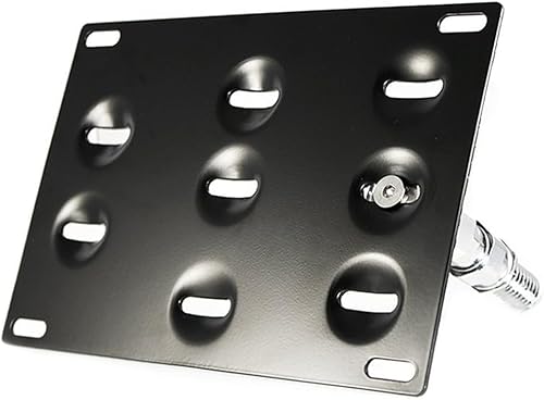 Xotic Tech - Soporte para placa de matrícula con gancho de remolque para parachoques, color negro, compatible con Scion FRS Subaru Impreza WRX BRZ