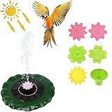 🍀Nueva Energía🍀 La bomba de la fuente de agua alimentada por energía solar es controlada completamente por energía solar. Funciona automáticamente y funciona con energía solar, no necesita energía adicional. Es una bomba solar respetuosa con el medio ambiente y que ahorra dinero.
