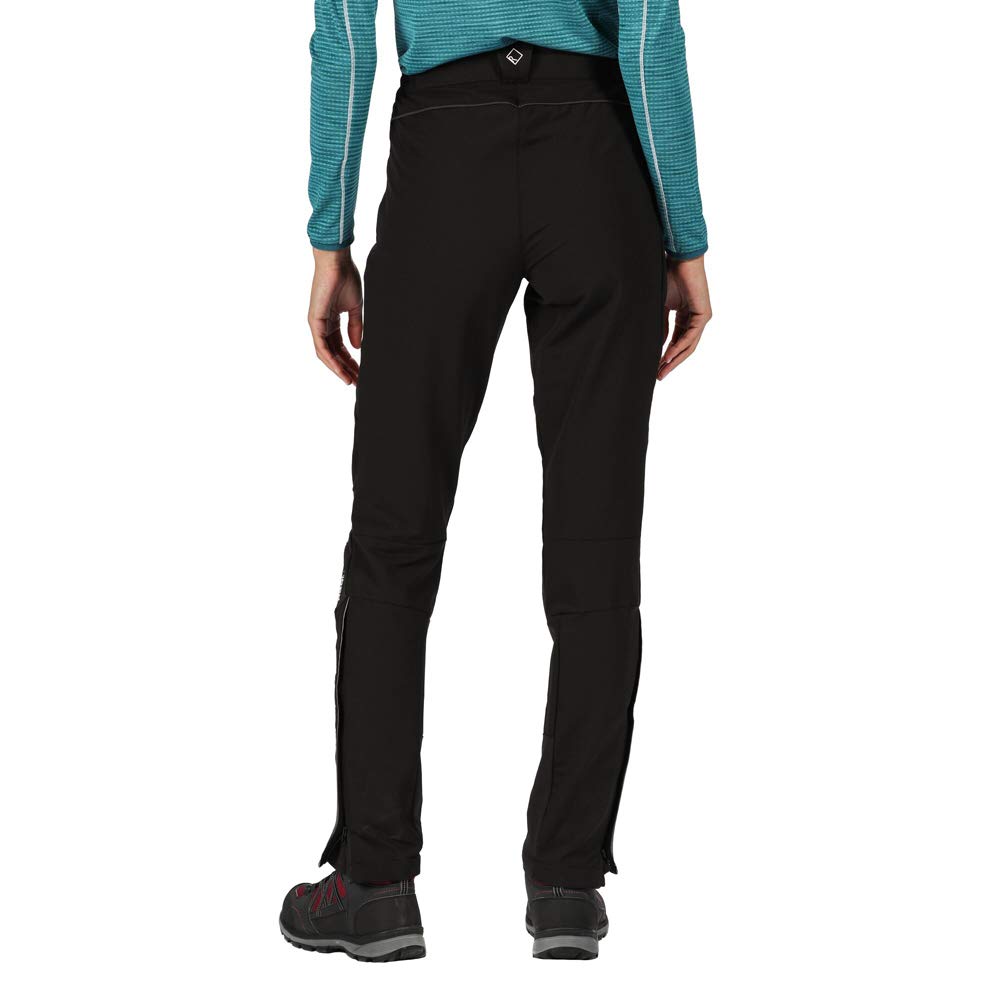 Regatta Mountain Pantalón de Senderismo con Cintura Parcialmente Elástica con Abertura con Cremallera A La Altura de Los Tobillos Trousers, Mujer