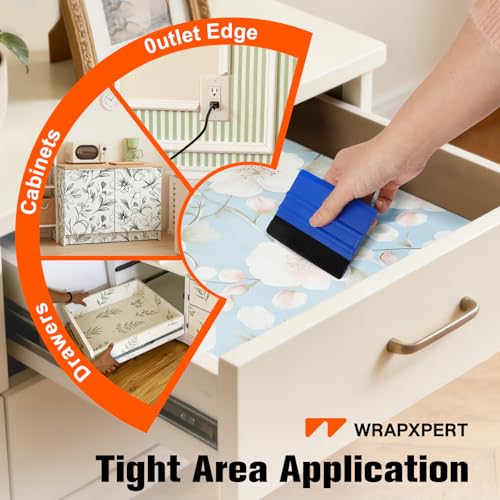 Image of WRAPXPERT Wallpaper Tools, Wallpaper Smoothing Tool Kits, Peel and Stick Wallpaper Installation Kit for Contact Paper Smooth Applying, Vinyl Backsplash Tile, Window Film
