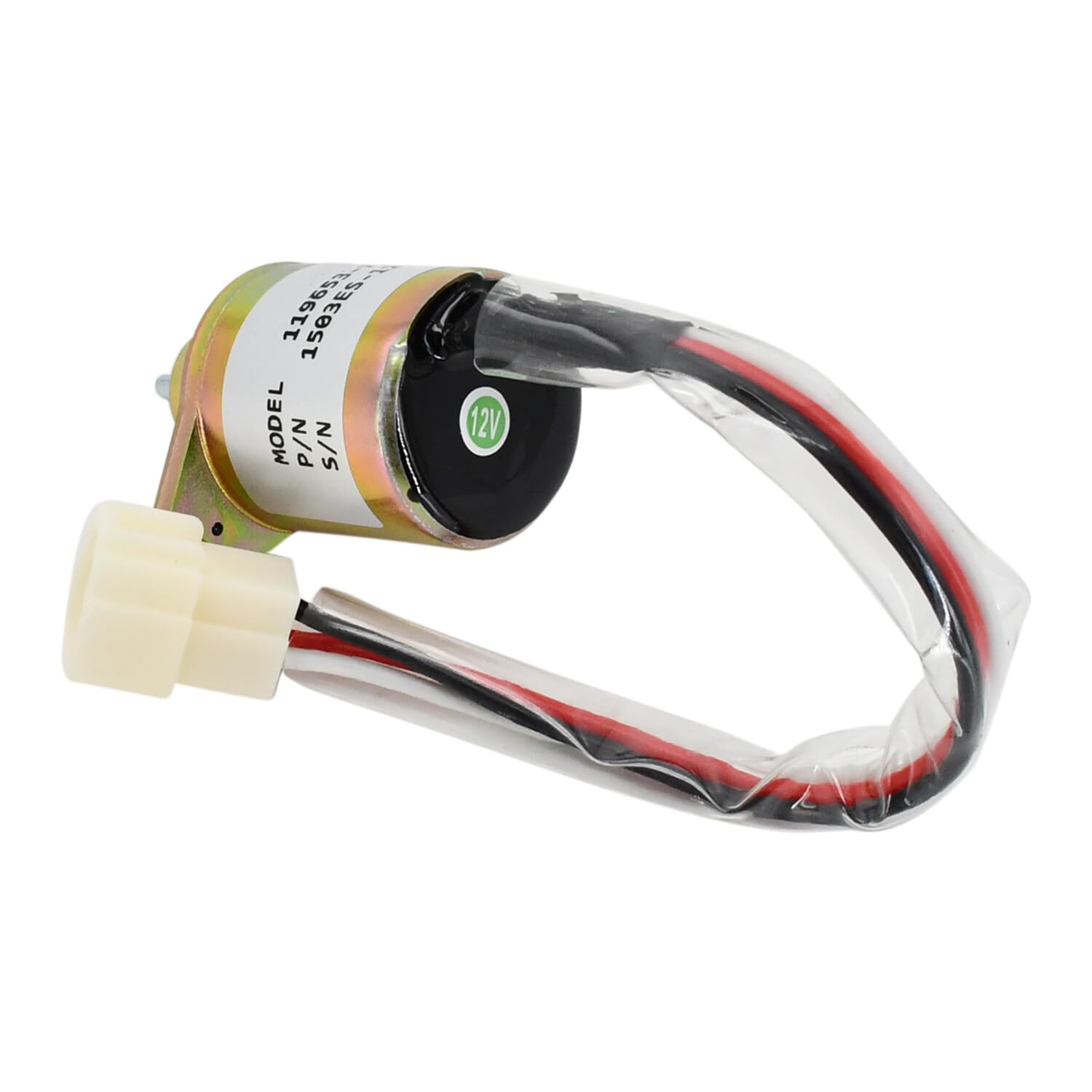 Fuel Shut Off Solenoid 119653-77950 For Yanmar 3TNE84, 4TNE84, 3TNV70 Engines
