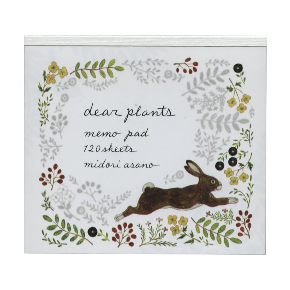 浅野　みどり　さん　ブロックメモ　dear   plants Amazon.co.jp: ブロックメモ 浅野みどり 【dear plants】 22-397