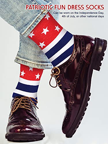 Coume American Flag Socks For Men, 12 Pairs Of Patriotic Crew Socks With Stars And Stripes Dress Socks Fourth Of July Socks (Classic Style) #TOP5