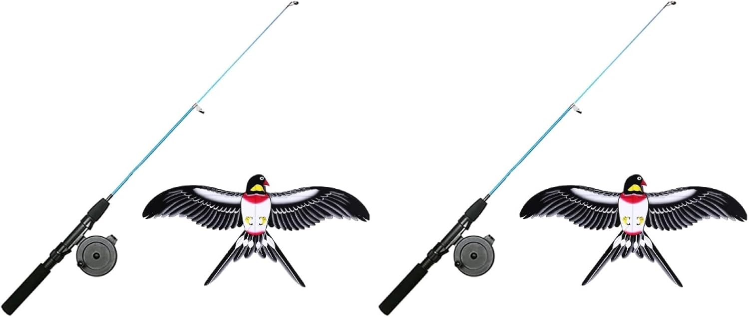 BESTonZON Kite Kid Toys Play Children Toys Beach Toys Fishing Rod Kid Fishing Rod Small Bird Toys Children Fishing