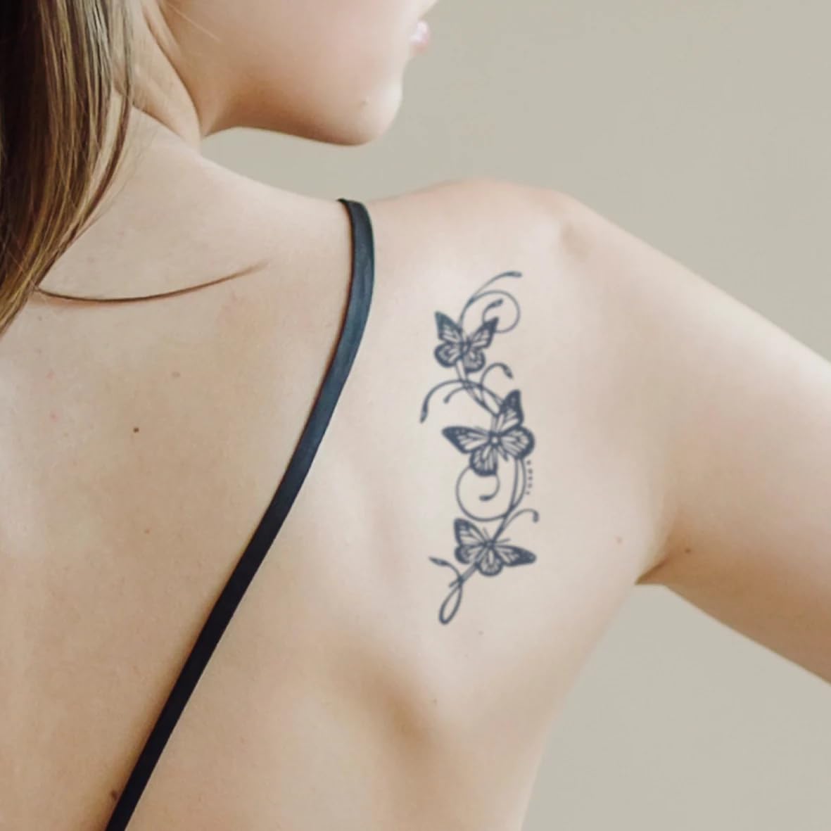 Temporäre Tattoos 'Schmetterling Pusteblume' – Hält Bis Zu 2 Wochen, Wasserfest & Vegan