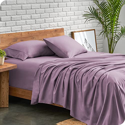 Bare Home Twin Sheet Set - 1800 Ultra-Soft Microfiber Twin Bed Sheets - Double Brushed - Deep Pockets - Easy Fit - Extra Soft - 3 Piece Set - Bedding Sheets & Pillowcases (Twin, Lavender) #TOP5