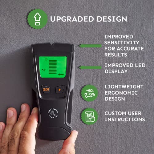 Stud Finder Wall Scanner - 5 In 1 Wall Stud Finder Beam Detector With Large Hd Lcd Display, Center And Edge Finder With Sensor For Wood, Metal, Studs, Pipes, Joists & Live Ac Wires #TOP4