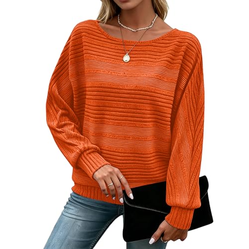 Image of Women's Batwing Tunic Tops, Long Sleeve Shirts Blouses, Business Casual Sweater for Office Work