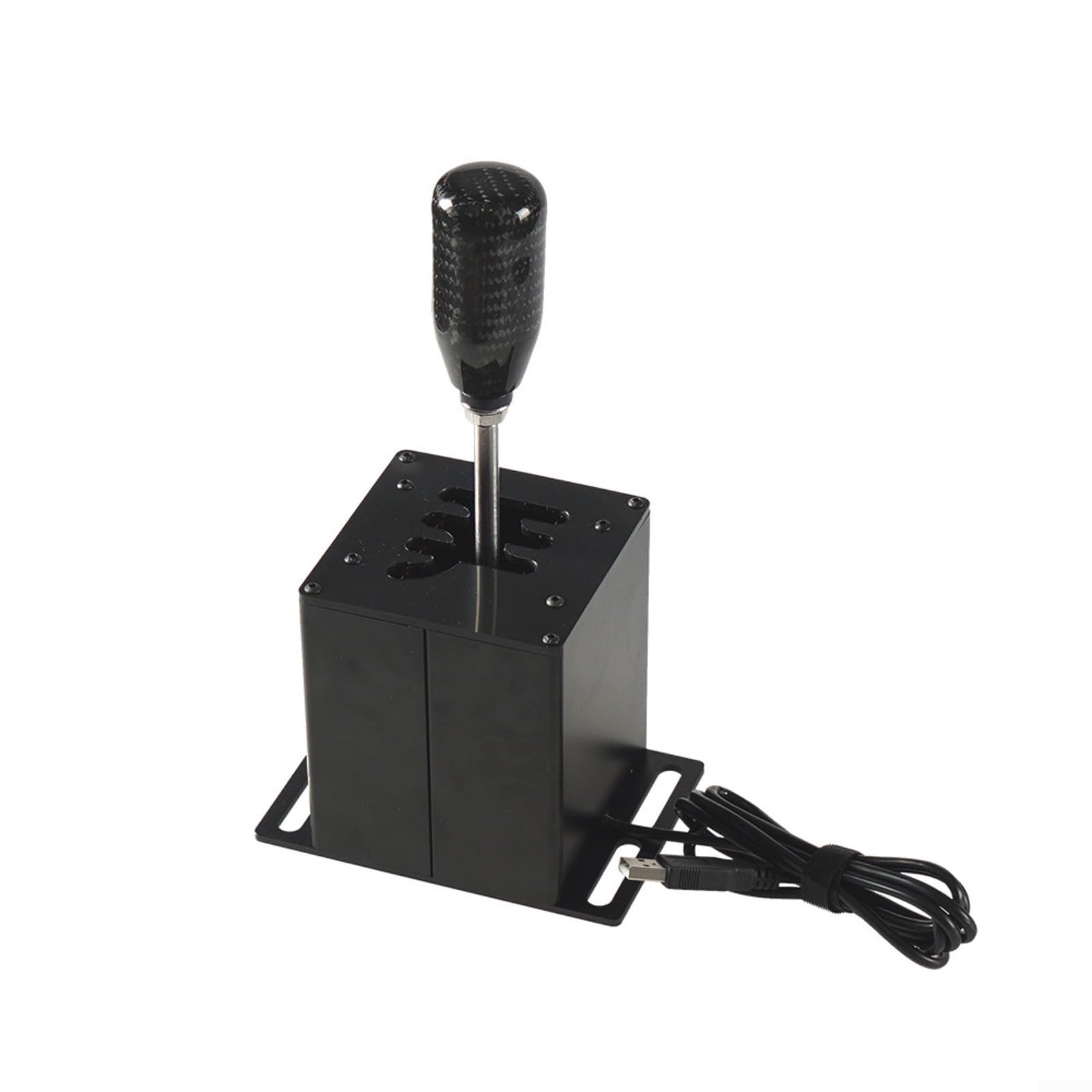 HpLive PC USB Schalthebel Emulator Aus Metall Für Logitech G29/G27/G25/G920 Und Für THRUSTMASTER T300RS/GT Lenkräder, Racing Zubehör, Gaming Handbremse, Schwarz(7-Speed)