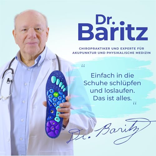 Akusoli Einlagen Original, Magnetische Akupressur Einlegesohlen für Fußkomfort EU36-41.5