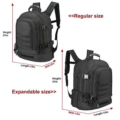Expandable Adjustable Backpack With Waist Strap 39-64 L Large 3 Day Rucksack For Outdoors Hiking Gym Camping Trekking Military Tactical Bug Out Durable Comfortable And Lightweight Bag #TOP5