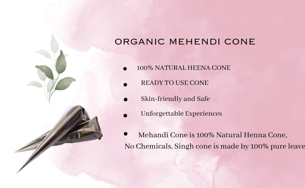 Image of Beauty Parlour Bridal Special Dulhan Mehndi Cone | Organic Mehendi Cones | (pack of 6)