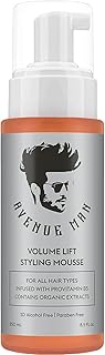 Volume Lift Styling Mousse (8.5 oz) - by Avenue Man Hair Products - Ultimate Volume & Control with Certified Organic Extra...