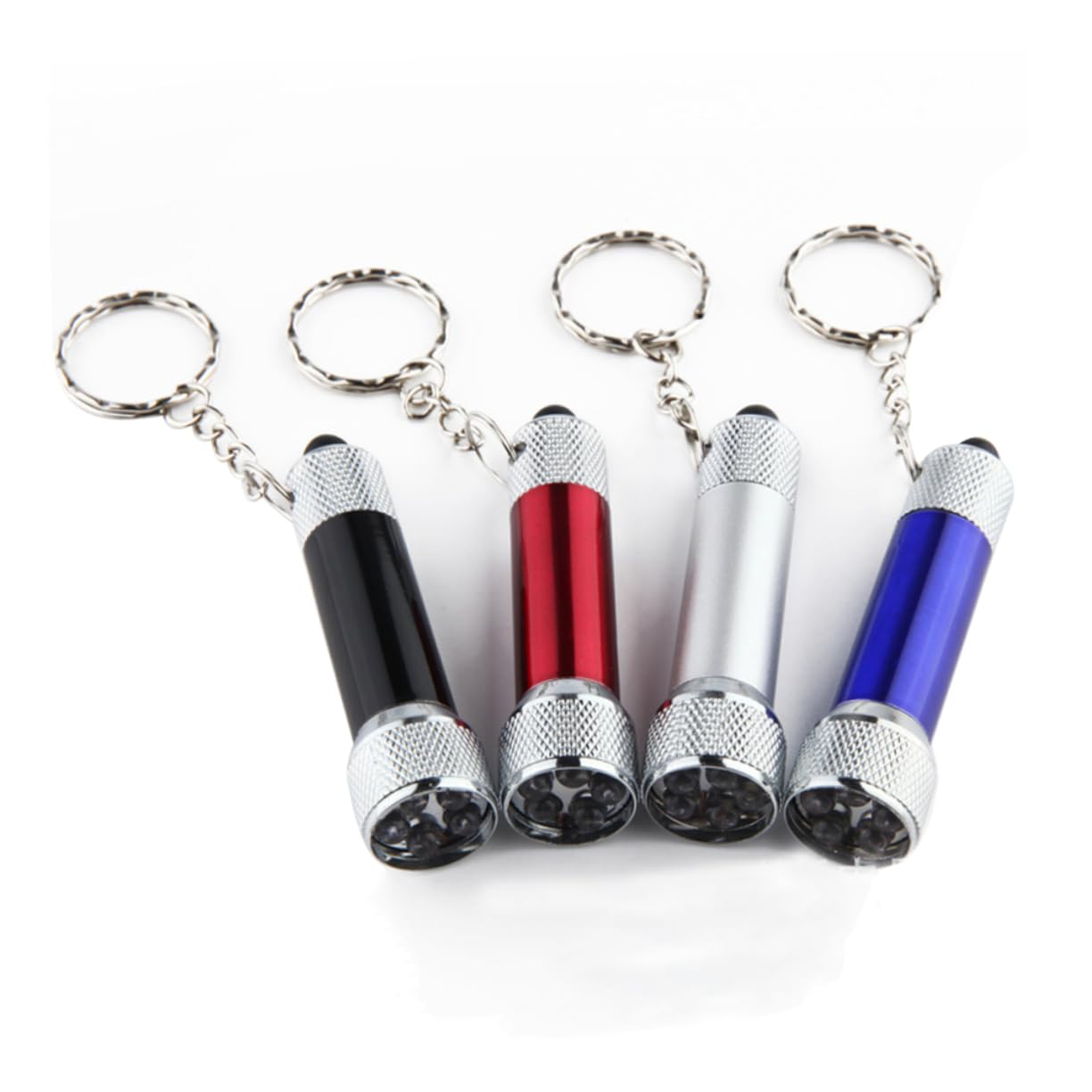 KALLORY Flashlight Keychain Portable Emergency Light for Hiking Climbing Durable Random Color for Daily Use