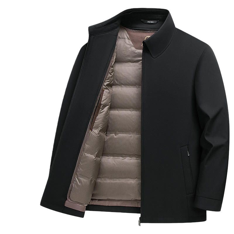 Doudoune d'hiver pour homme veste chaude manteau col rabattable - 2