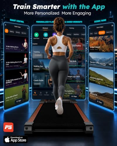 Image of Walking Pad Treadmill with Auto Incline 12%-12Level, Quiet BLDC EvoDrive
