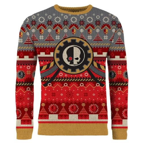 Image of AAA Merchandise Warhammer 40,000: Adeptus Mechanicus Christmas Jumper (UK, Alpha, L, Regular, Regular)