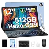 【Tablet 12 Pulgadas 2.4K】La tablet utiliza una pantalla IPS de 12 pulgadas con resolución de 1200x2000 y relación pantalla-cuerpo de hasta el 87,5%. Hay múltiples modos de lectura y protección ocular, y la pantalla es agradable a la vista, por lo que puede usarla durante mucho tiempo sin cansarse. También la tablet 12 pulgadas es compatible con la gama de colores DCI-P3, que ofrece colores intensos y vivos y una inmersión perfecta para cada experiencia.