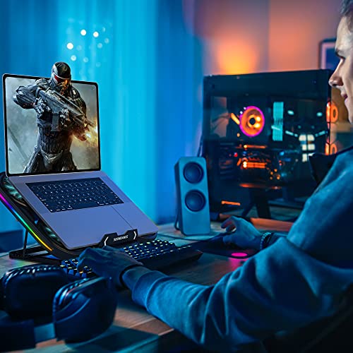 SOUNDANCE-Laptop-Cooling-Pad-Laptop-Cooler-with-6-Fans-Prevent-Overheating-Adjustable-Height-with-RGB-Lights-Phone-Holder-Dual-USB-Ports-Low-Noise-Suit-for-All-Gaming-Laptop-Computer-Up-to-17