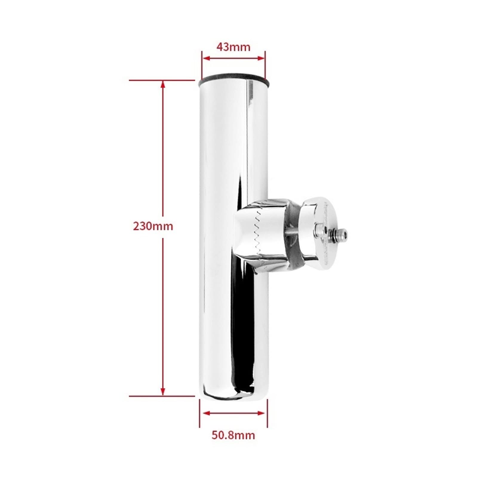 MENGKE Marine Edelstahl Angelgerät Zubehör drehbare Stabhalterung Geeignet for 32-mm-Röhrchen