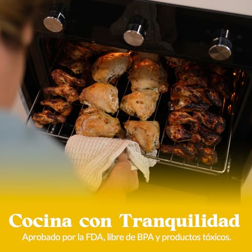 Miniatura 4 de Ragan Brand - Protector Horno Interior - Alfombrilla Protectora Vitroceramica - Lámina Antiadherente Horno - Alfombrilla De Teflón Antiadherente Reutilizables 50x40 Cm - Fácil De Limpiar.