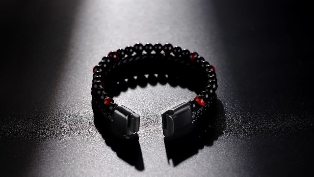 Pulsera trenzada de cuero para hombre 8 pulgadas miniatura 7