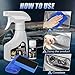 IERIBR Headlight Restoration Kit, Automotive Headlamp Restoration Fluid Kit for Oxidized and Yellowed,Car Headlight Cleaner for All Vehicles That Restores Clarity