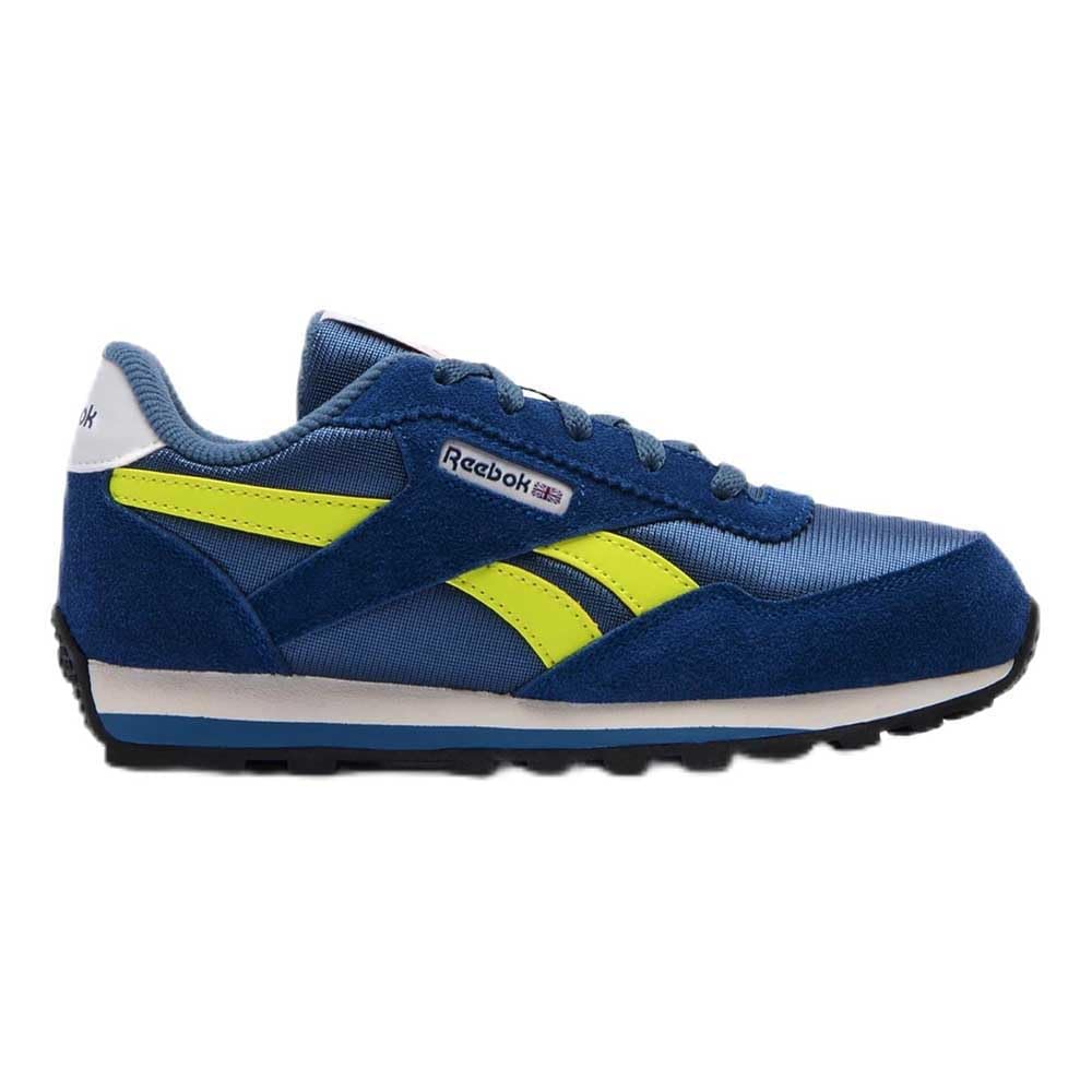 Reebok Classic AZ Trainers, Shadow/Batik Blue/Solar Acid Yellow, 27 EU, Shadow Batik Blue Solar Acid Yellow, 9.5 UK Child