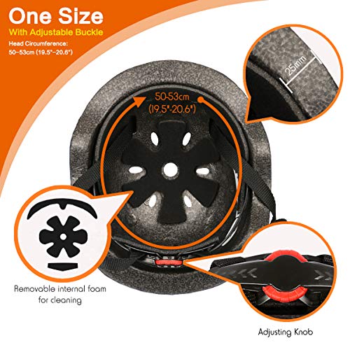 Besmall Cute Kids Bike Helmet Ages 3-7 Boys Girls Adjustable Safety & Comfort Helmets For Multi-Sports Cycle Skating Orange Dinosaur World #TOP1