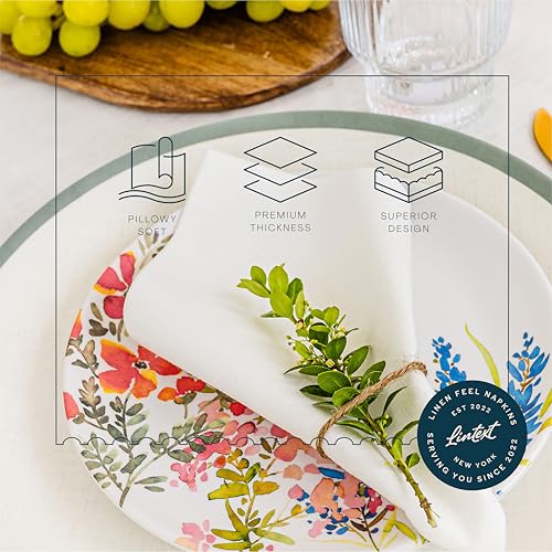 Image of 400-Pack Disposable Guest Towel Paper Napkin - Disposable Cloth-Like Guest Towels - Soft And Absorbent Tissue Paper For Kitchen, Bathroom, Party, Wedding, Or Event