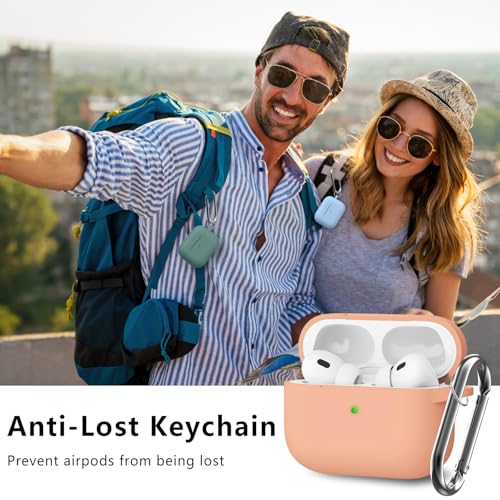 Image of Ljusmicker for AirPods Pro Case Cover with Cleaner Kit,Salmon