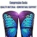 UTRSIFB Boy's Leisure Sports Socks, All Season Stockings, Soft Fashion Breathable Dress Decor Boots Socks Purple Butterfly