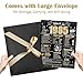 Turypaty Large 40th Birthday Card With Envelope for Men Women, 1985 Black Gold Happy 40th Birthday Giant Guest Signature Book Gifts, Big Vintage 1985 40th Greeting Card Decoration Party Supplies