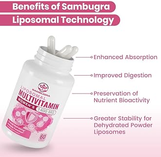 Liposomal Multivitamin for Women 1400MG - Womens Daily Multi Vitamins Supplements with Iron, Vitamin A, C, D, E and B Complex for Immune Health, Hair & Skin Support for Women 18+