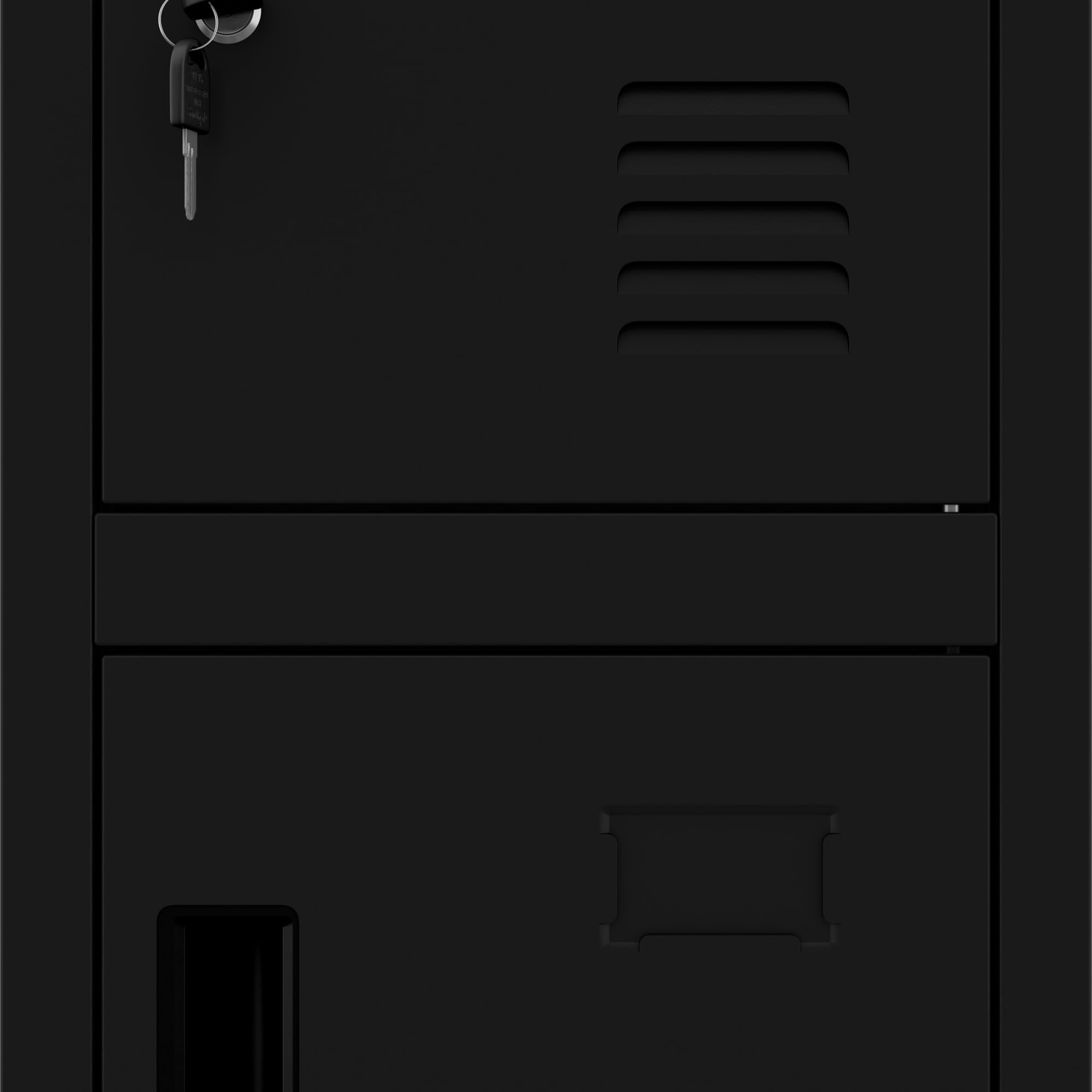 Jan Nowak Armoire Vestiaire Métallique 4 Casiers Verrouillables | Vestiaire professionnel en acier 0,6 mm, 4 casiers ventilés et verrouillables, fixation murale, rangement sécurisé.