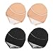 COSMOS 4 Pairs Women's Sheer Toe Cover with Cushion Non-Skid Sole Forefoot Pads