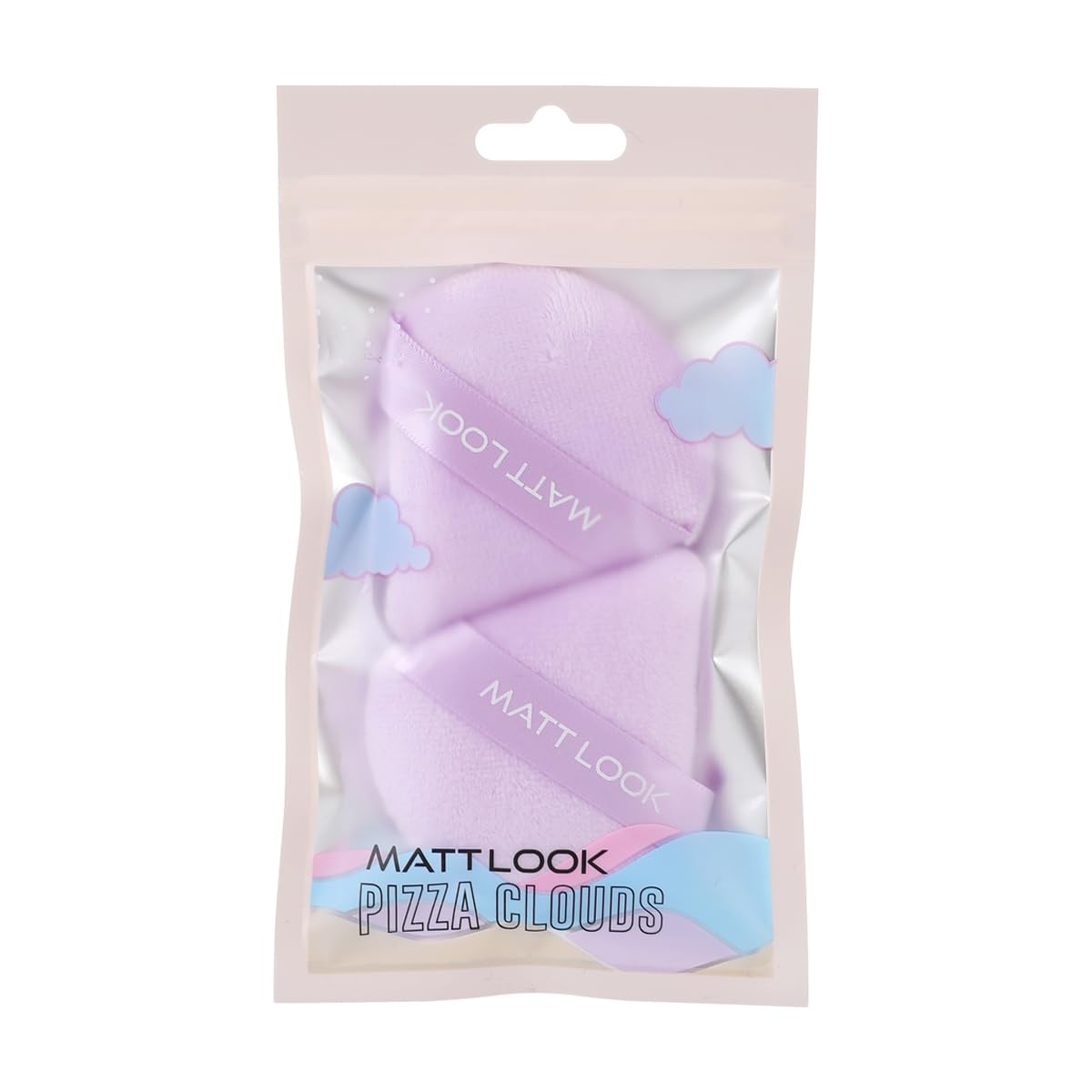 MATT LOOK PUFF-01 Pizza Clouds Powder Puff | Soft, Portable, and Reusable for Setting Makeup and Touch-Ups, Mauve - (Pack of 2)-image-44