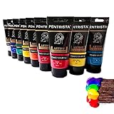 PENTRISTA Professional Acrylic Paint Sets-20 Colors(75ml/2.54oz)-Heavy Body Acrylic Paint Tubes,Art Supplies for Canvas Painting,Rocks,woods & Egg, Thick Body Paints for Artists,Adults,Beginners