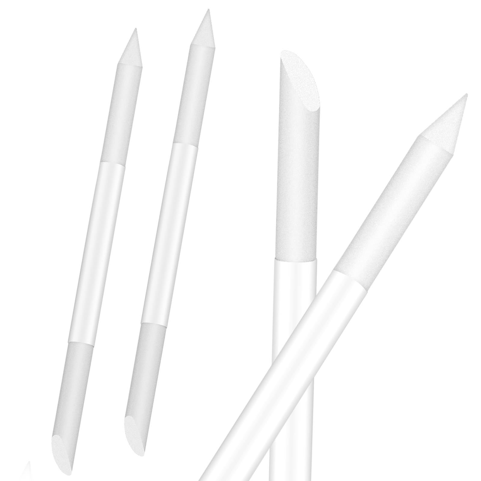 Glass Cuticle Pusher Tool, 2 Pcs Crystal Cuticle Stick Dual-Ended Fingertip Precision Filing Remover Manicure Stick Nail Cuticles Pusher Tool