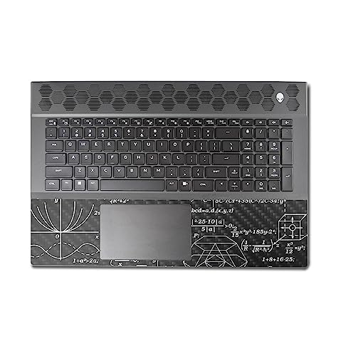 Image of MightySkins Carbon Fiber Skin Compatible with Alienware M18 R1 (2023) Full Wrap Kit - Mathematical | Protective, Durable Textured Carbon Fiber Finish | Easy to Apply & Change Styles | Made in The USA